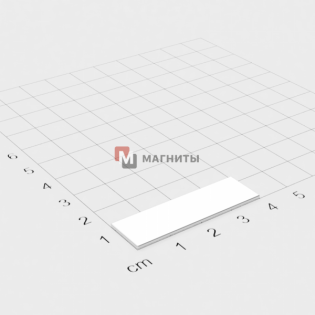 40 x 10 x 2 mm - Прямоугольный магнит