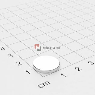 Ø D15 mm х H2 mm - Магнит Шайба