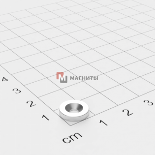 Ø D10 - 7/3.5 х H3 потай - Крепежный Магнит