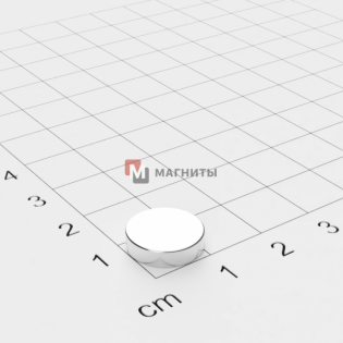 Ø D12 mm х H3 mm - Магнит Шайба