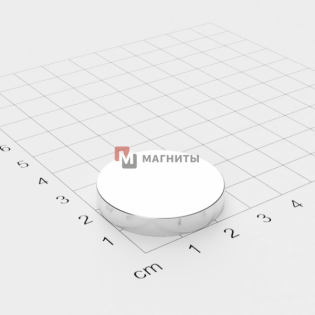Ø D30 mm х H5 mm - Магнит Шайба