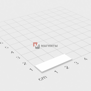 30 x 10 x 2 mm - Прямоугольный магнит