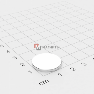Ø D19 mm х H2 mm - Магніт Шайба