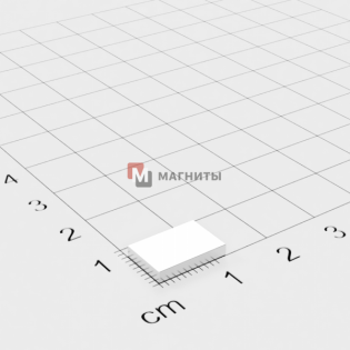12 x 8 x 2 mm - Прямоугольный магнит