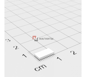10 x 5 x 1,5 mm - Прямокутний магніт