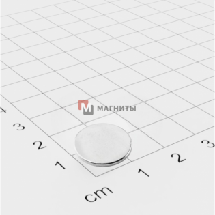 Ø D16 mm х H1 mm - Магнит Шайба