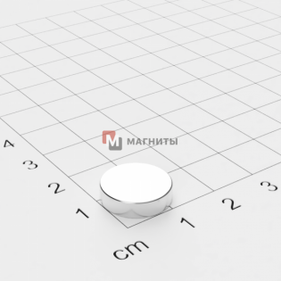 Ø D14 mm х H3 mm - Магнит Шайба