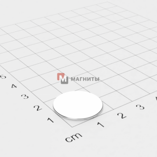 Ø D18 mm х H1 mm - Магнит Шайба