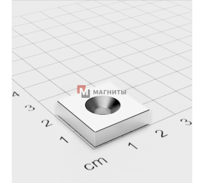 20 x 20 x 3 - 7/3 x 1 - Крепежный Магнит
