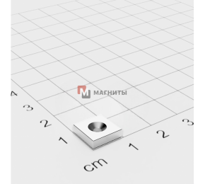 10 x 10 x 3 - 7/3 x 1 - Квадратный Крепежный Магнит