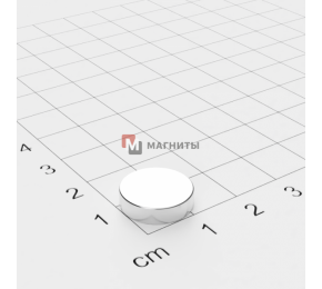 Ø D14 mm х H3 mm - Магніт Шайба
