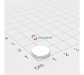 Ø D14 mm х H2 mm - Магніт Шайба