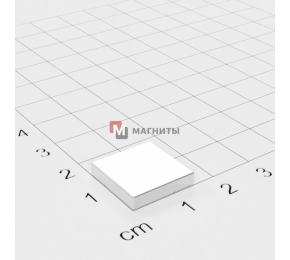 12 х 12 х 2 mm - Квадратный Магнит