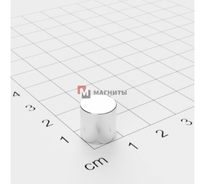 Ø D10 mm х H10 mm - Магніт Шайба-Пруток