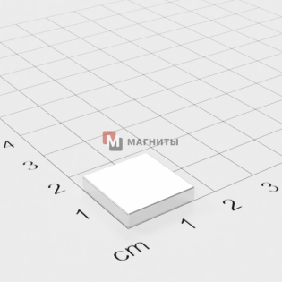 12 х 12 х 3mm DN - Прямоугольный магнит