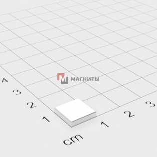 10 x 10 x 2 mm - Квадратный Магнит