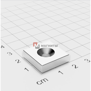 20 x 20 x 3 - 7/3 x 1 - Кріпильний магніт