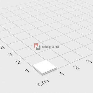 10 x 10 x 1 mm - Квадратный Магнит