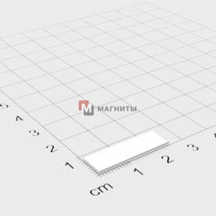 25 x 10 x 1 mm -Прямоугольный магнит