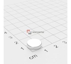 Ø D12 mm х H3 mm - Магніт Шайба