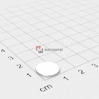 Ø D13 mm х H1 mm - Магнит Шайба