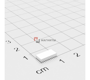 10 x 5 x 2 mm - Прямокутний магніт