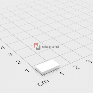 12 x 6 x 1 mm - Прямоугольный магнит
