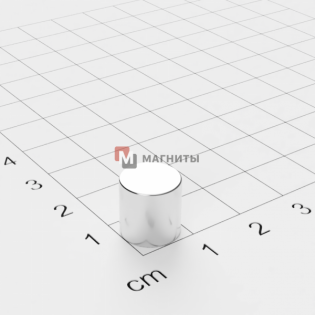 Ø D10 mm х H10 mm - Магнит Шайба-Пруток