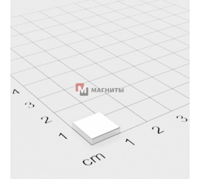 9,5 х 9,5 х 2mm - Квадратний Магніт