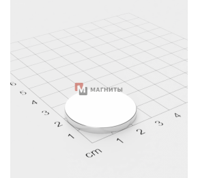 Ø D30 mm х H2 mm - Магніт Шайба