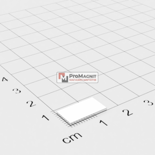 15 x 10 x 2 mm - Прямокутний магніт