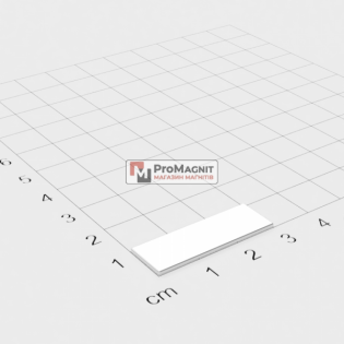 30 x 10 x 2 mm - Прямоугольный магнит