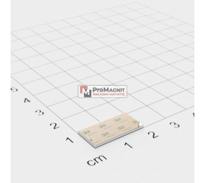 20 x 10 x 1 mm (самоклейка) - Прямоугольный магнит