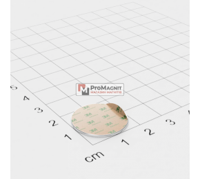 Ø D20 mm х H1 mm (самоклейка) - Магнит Шайба
