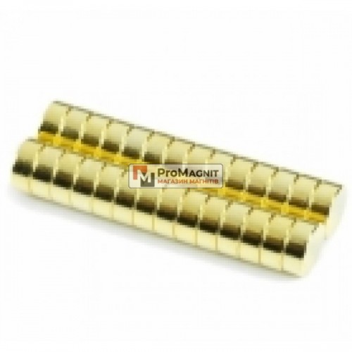 Ø D5mm х H1.5 Gold - Магнит Шайба