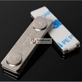 Крепление для бейджа на 2 магнита (основа металл)