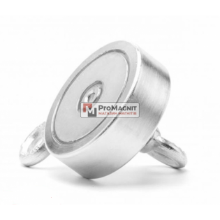 Двухсторонний поисковый магнит F200x2 PREMAG D75мм